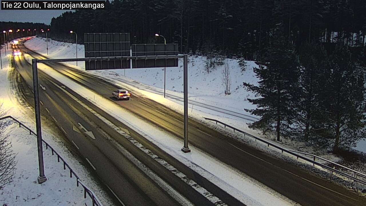 Weather Camera Image Väg 22 Oulu Heikkilänkangas, Oulu, Pohjois-Pohjanmaa
