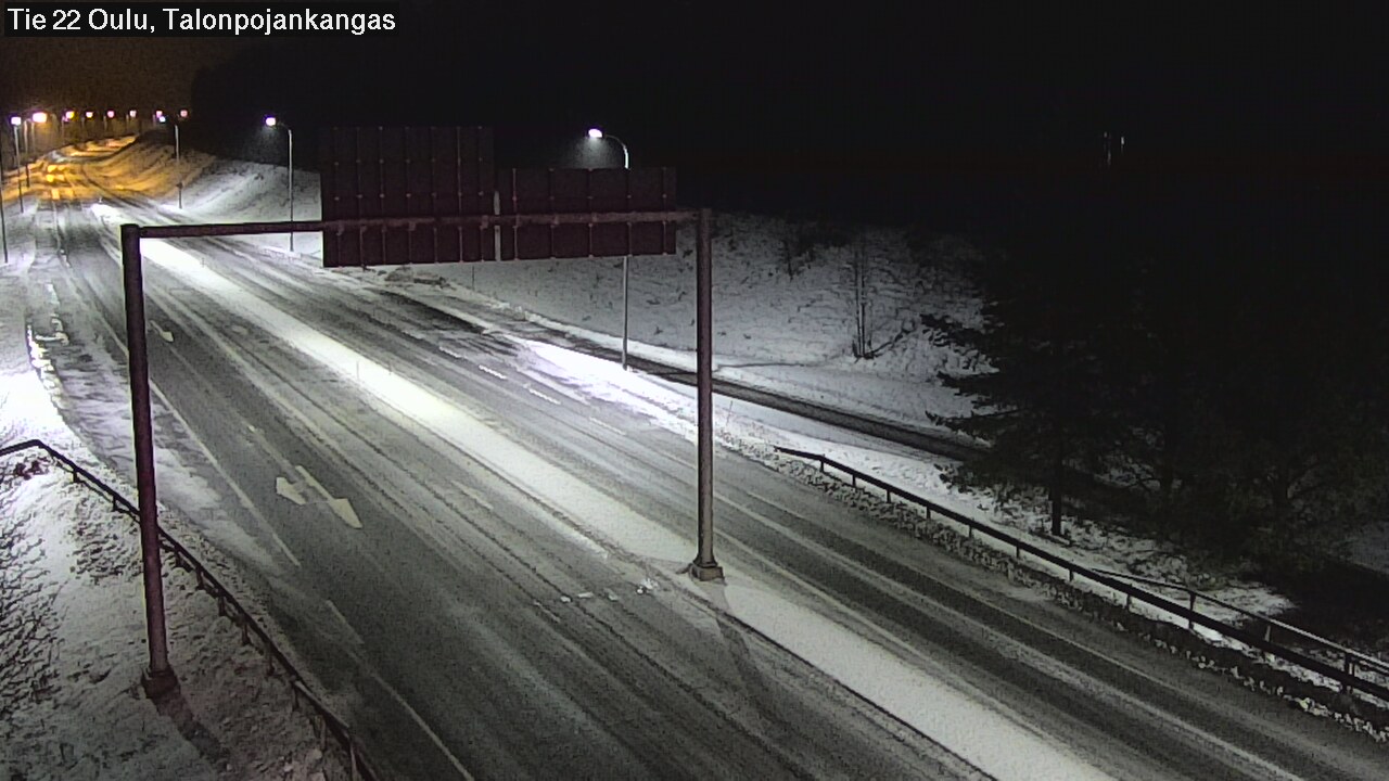 Weather Camera Image Road 22 Oulu Heikkilänkangas, Oulu, Pohjois-Pohjanmaa
