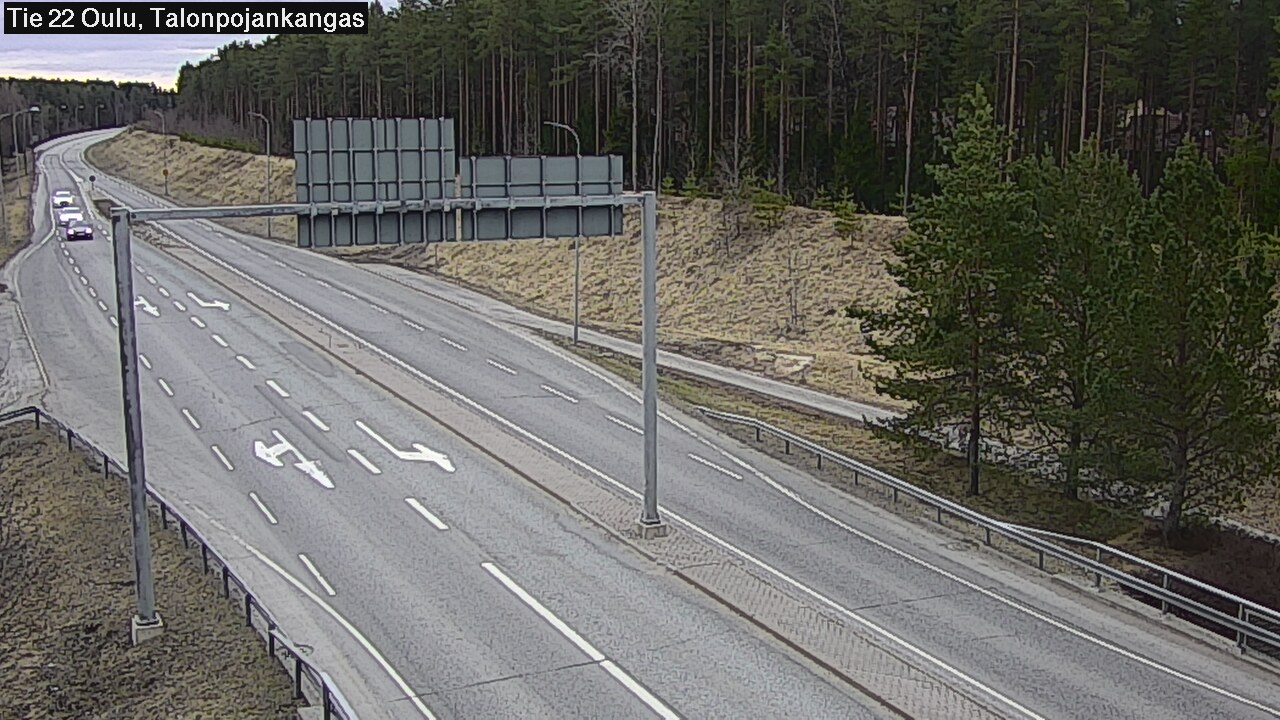 Weather Camera Image Väg 22 Oulu Heikkilänkangas, Oulu, Pohjois-Pohjanmaa