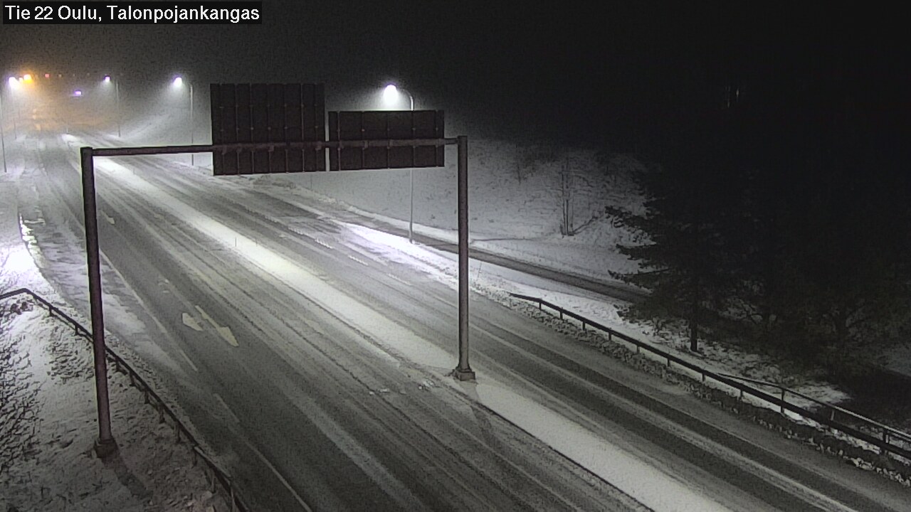 Weather Camera Image Road 22 Oulu Heikkilänkangas, Oulu, Pohjois-Pohjanmaa