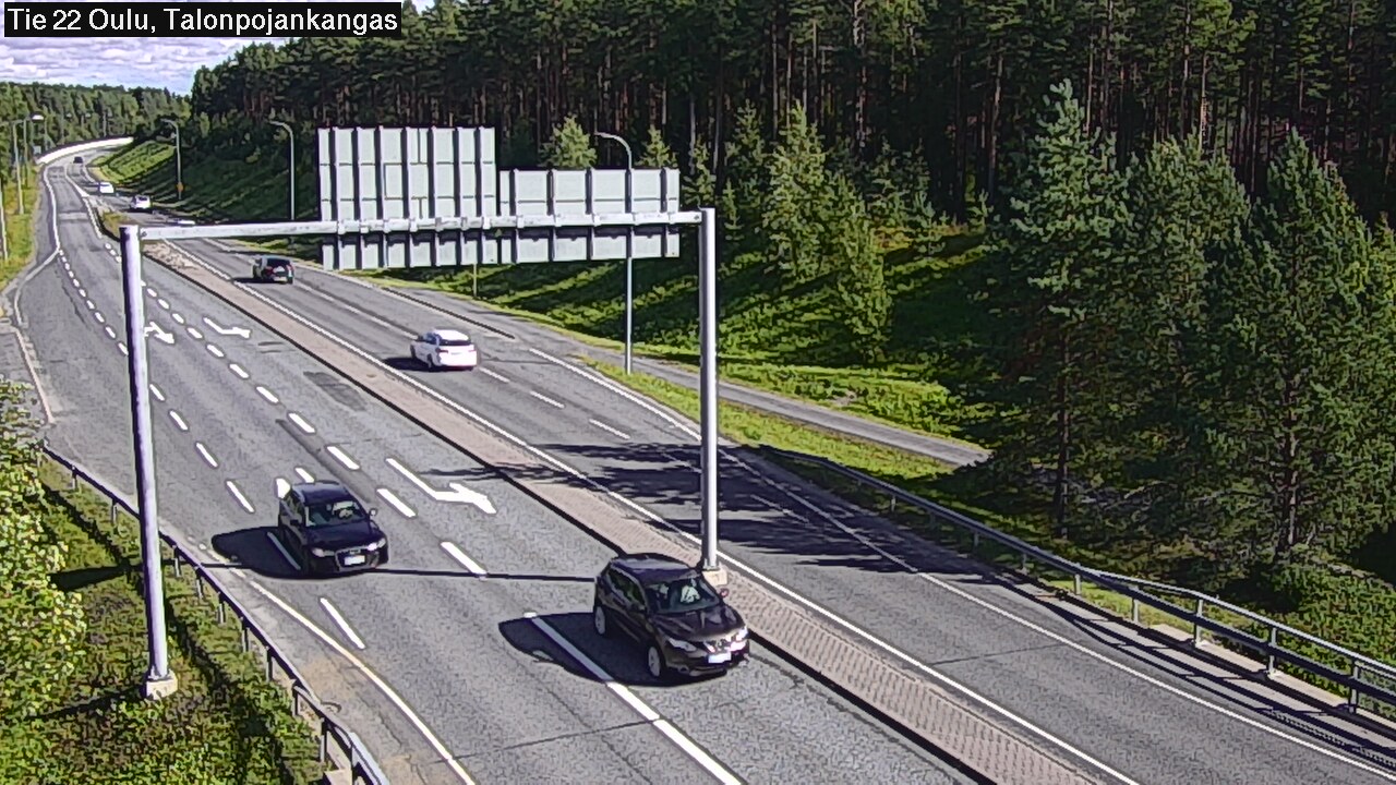 Weather Camera Image Road 22 Oulu Heikkilänkangas, Oulu, Pohjois-Pohjanmaa