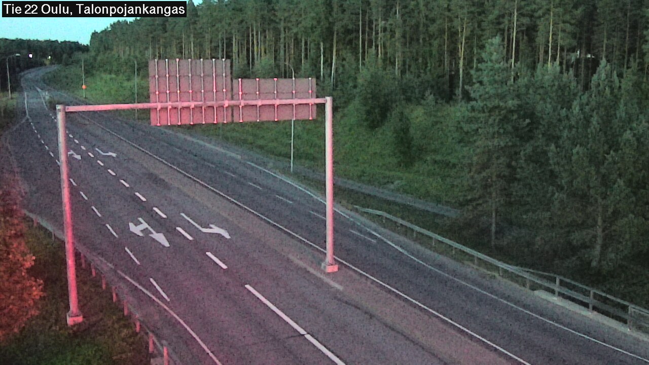 Weather Camera Image Road 22 Oulu Heikkilänkangas, Oulu, Pohjois-Pohjanmaa