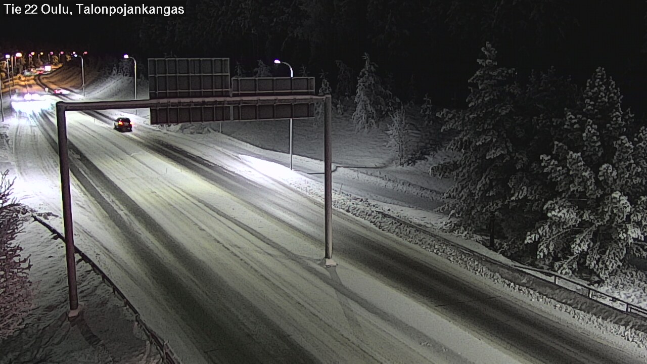 Weather Camera Image Väg 22 Oulu Heikkilänkangas, Oulu, Pohjois-Pohjanmaa