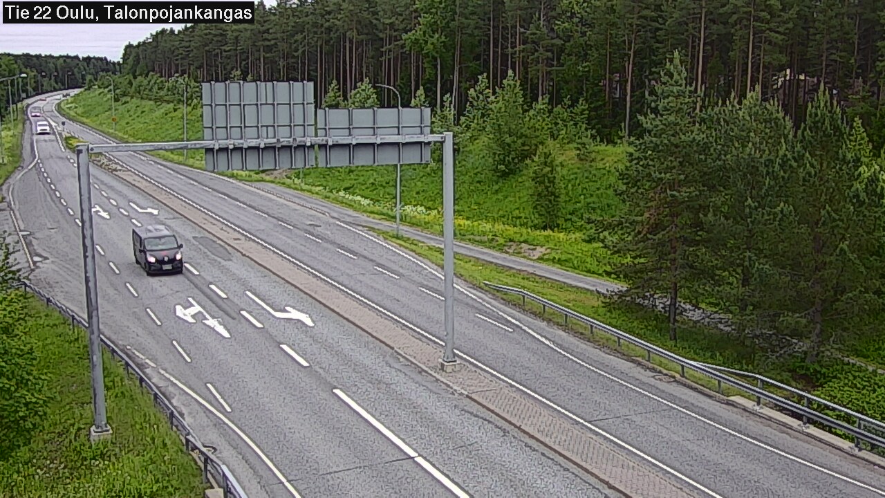 Weather Camera Image Road 22 Oulu Heikkilänkangas, Oulu, Pohjois-Pohjanmaa
