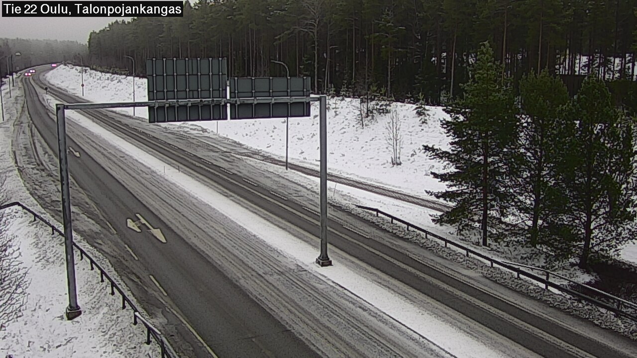 Weather Camera Image Road 22 Oulu Heikkilänkangas, Oulu, Pohjois-Pohjanmaa