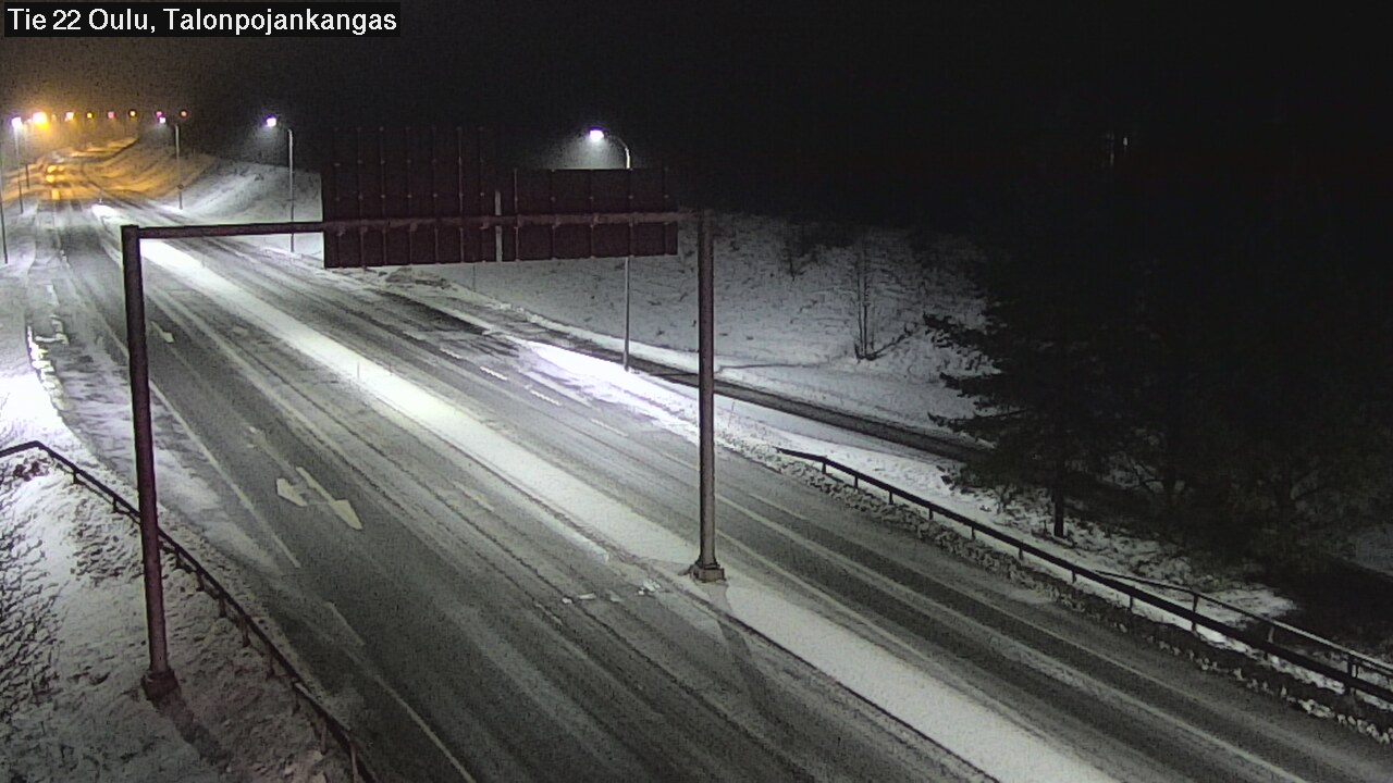 Weather Camera Image Road 22 Oulu Heikkilänkangas, Oulu, Pohjois-Pohjanmaa