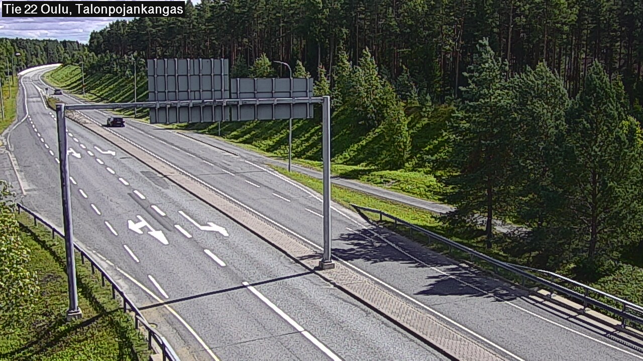 Weather Camera Image Road 22 Oulu Heikkilänkangas, Oulu, Pohjois-Pohjanmaa