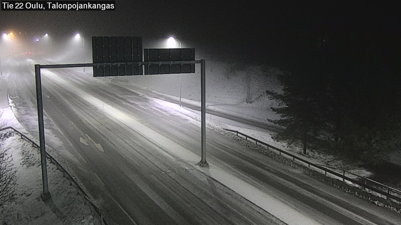 Weather Camera Image Road 22 Oulu Heikkilänkangas, Oulu, Pohjois-Pohjanmaa