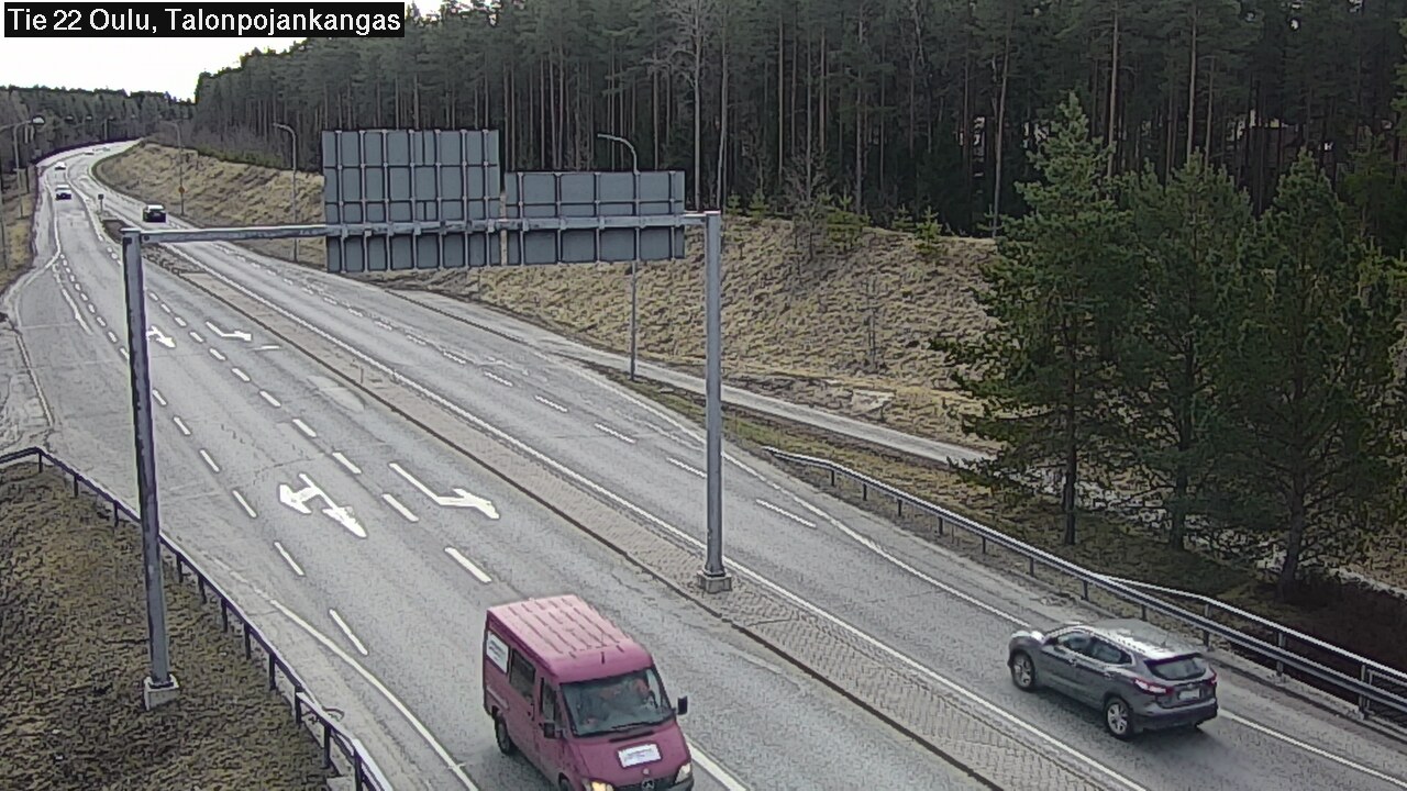 Weather Camera Image Road 22 Oulu Heikkilänkangas, Oulu, Pohjois-Pohjanmaa