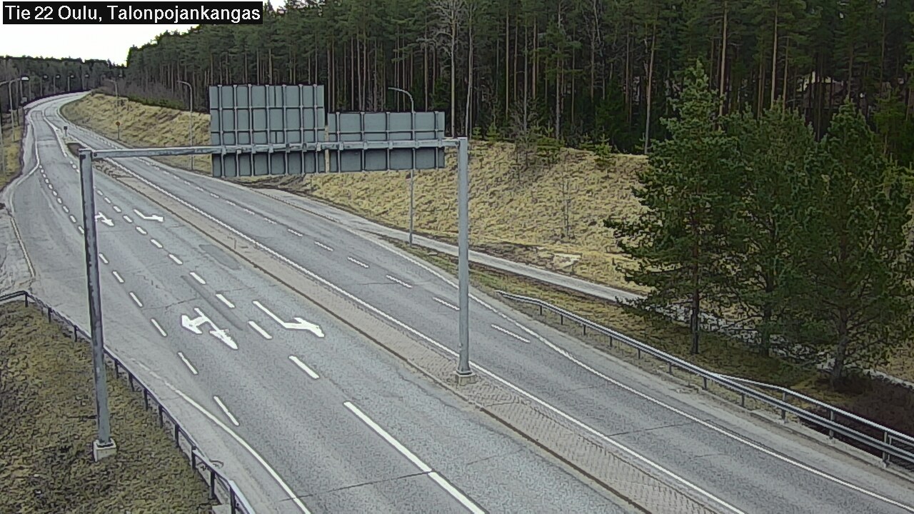 Weather Camera Image Väg 22 Oulu Heikkilänkangas, Oulu, Pohjois-Pohjanmaa