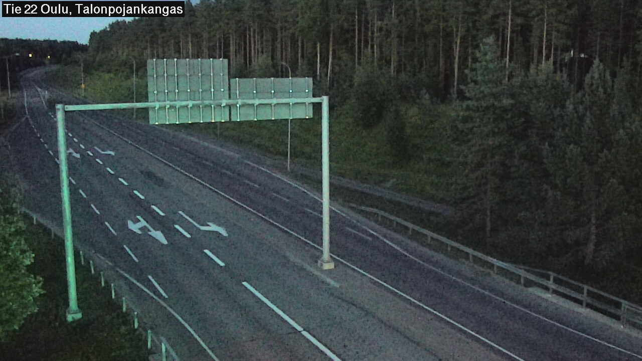 Weather Camera Image Road 22 Oulu Heikkilänkangas, Oulu, Pohjois-Pohjanmaa