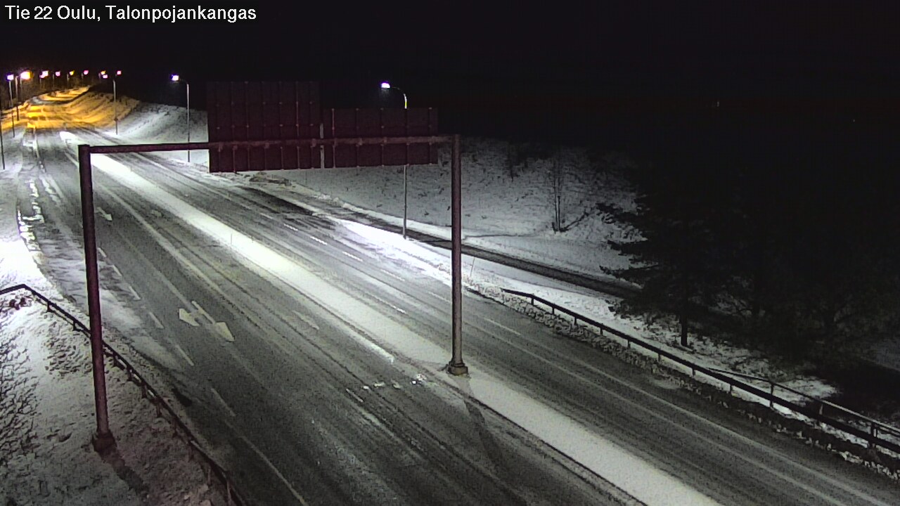 Weather Camera Image Road 22 Oulu Heikkilänkangas, Oulu, Pohjois-Pohjanmaa
