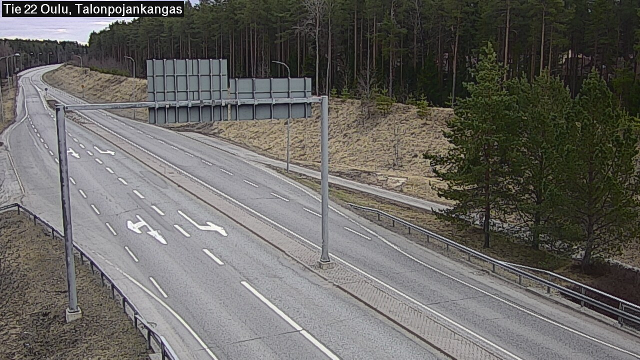 Weather Camera Image Väg 22 Oulu Heikkilänkangas, Oulu, Pohjois-Pohjanmaa