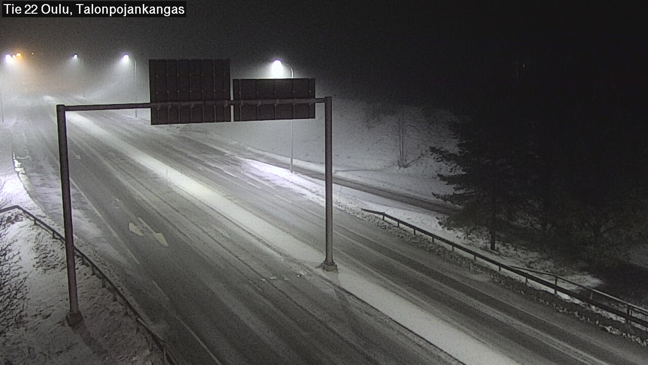 Weather Camera Image Road 22 Oulu Heikkilänkangas, Oulu, Pohjois-Pohjanmaa