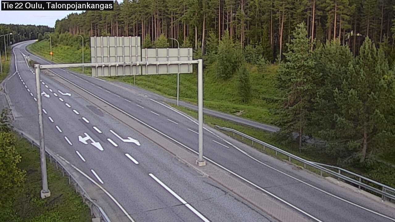 Weather Camera Image Road 22 Oulu Heikkilänkangas, Oulu, Pohjois-Pohjanmaa
