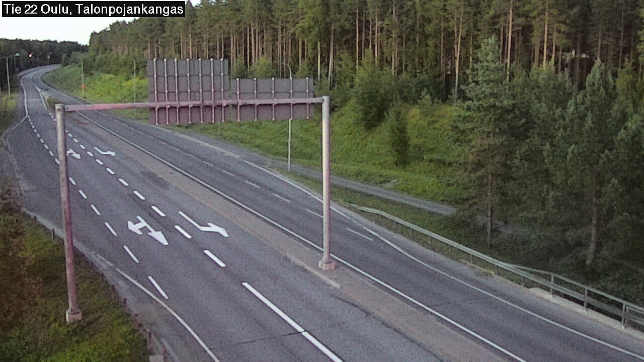 Weather Camera Image Road 22 Oulu Heikkilänkangas, Oulu, Pohjois-Pohjanmaa