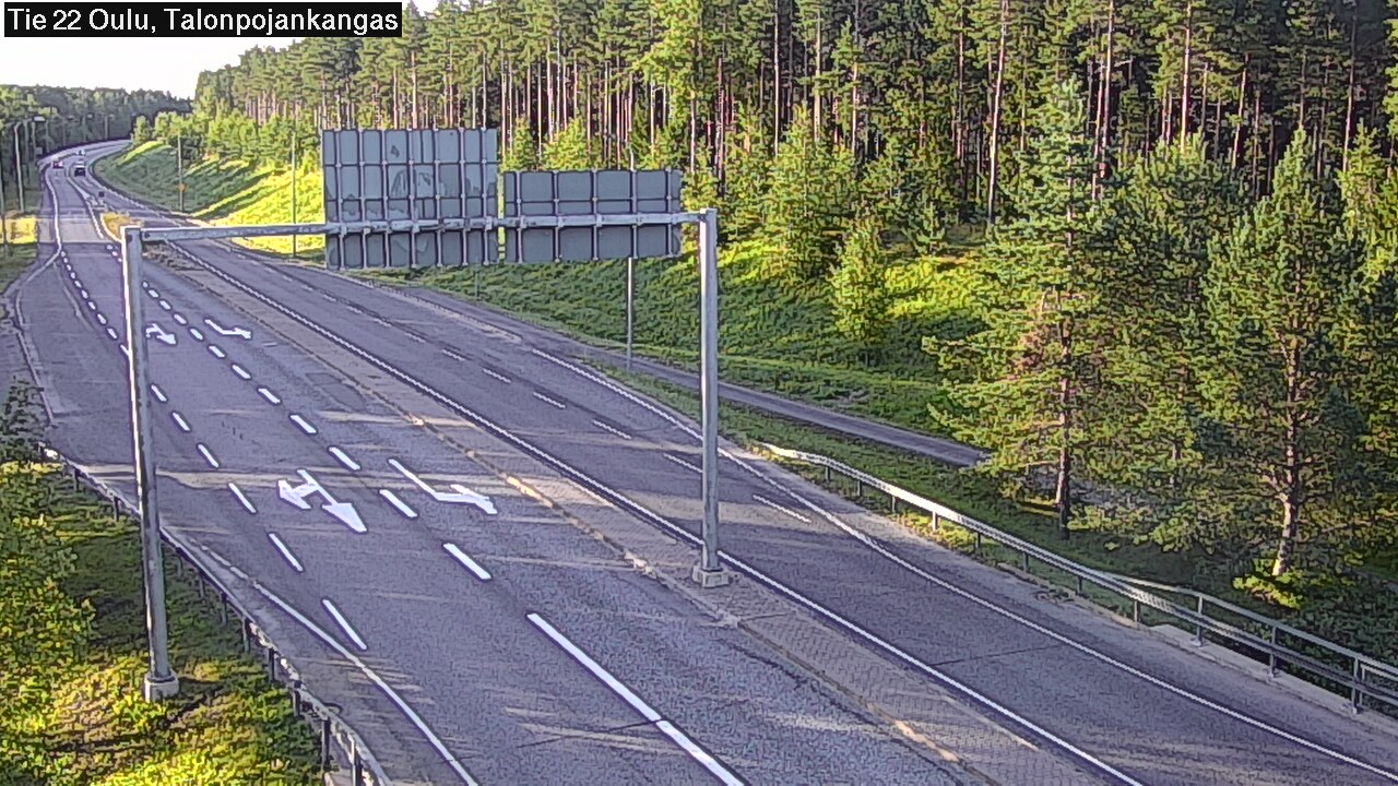Weather Camera Image Road 22 Oulu Heikkilänkangas, Oulu, Pohjois-Pohjanmaa