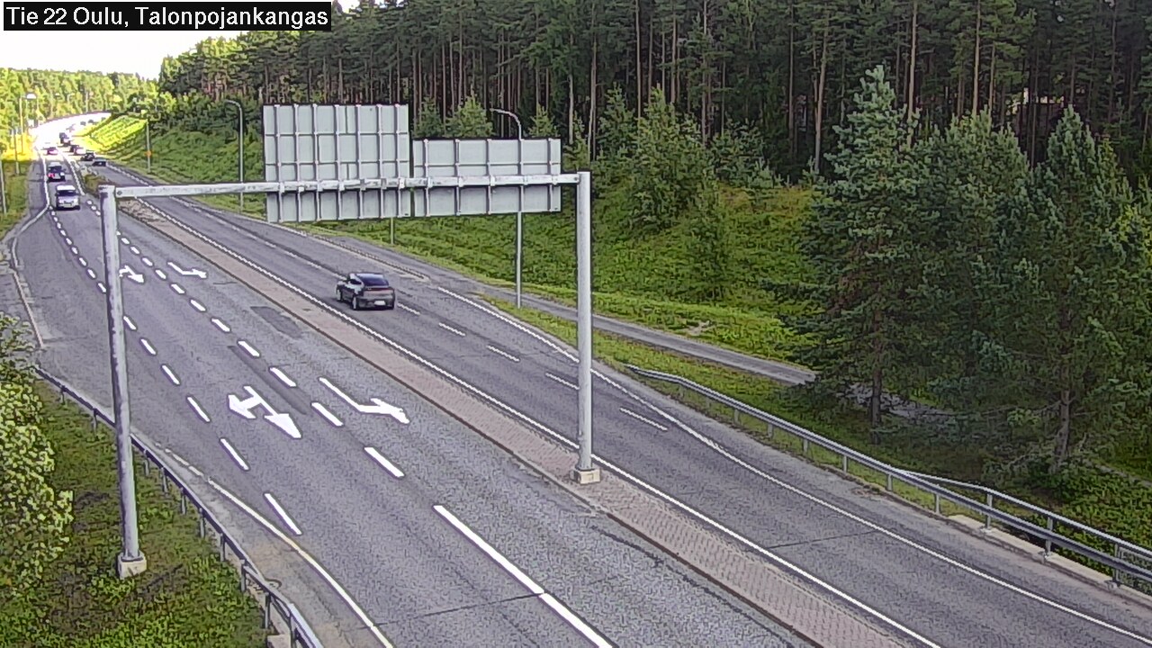 Weather Camera Image Road 22 Oulu Heikkilänkangas, Oulu, Pohjois-Pohjanmaa
