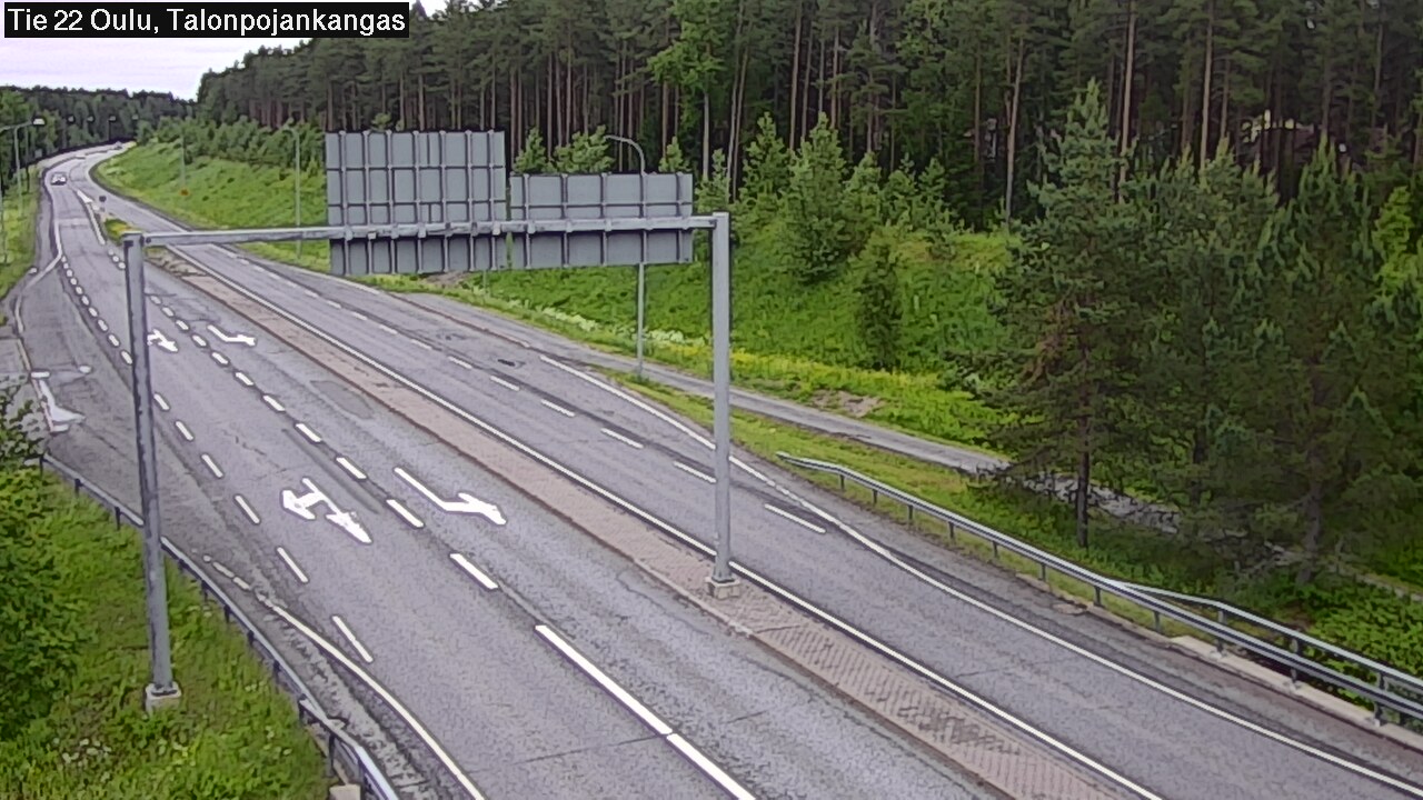 Weather Camera Image Väg 22 Oulu Heikkilänkangas, Oulu, Pohjois-Pohjanmaa