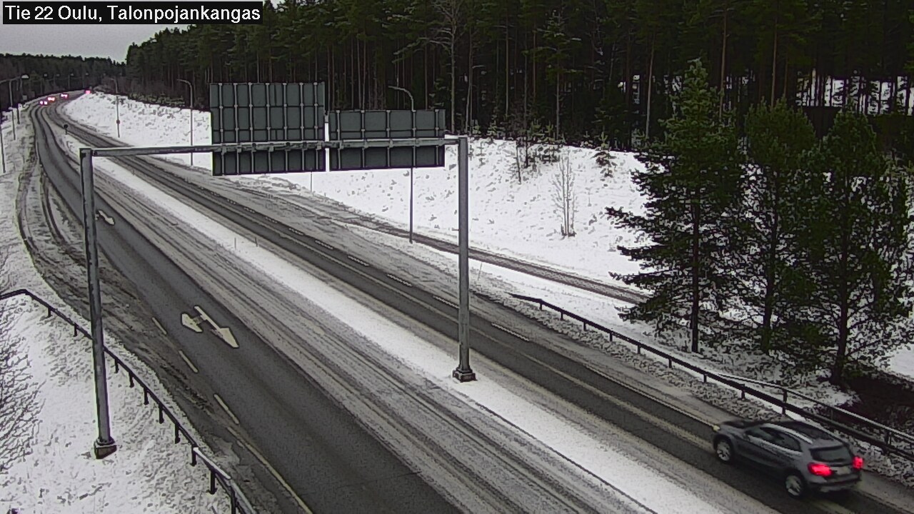 Weather Camera Image Road 22 Oulu Heikkilänkangas, Oulu, Pohjois-Pohjanmaa