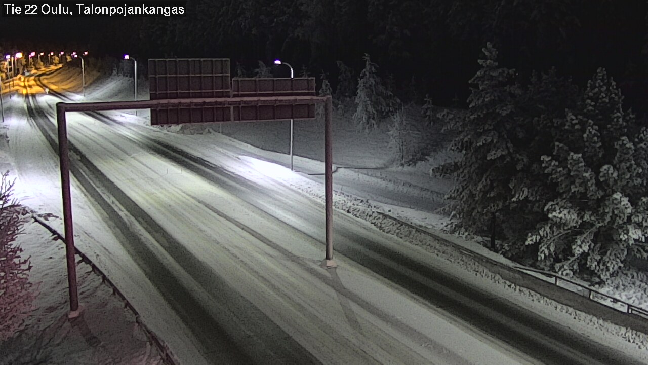 Weather Camera Image Road 22 Oulu Heikkilänkangas, Oulu, Pohjois-Pohjanmaa