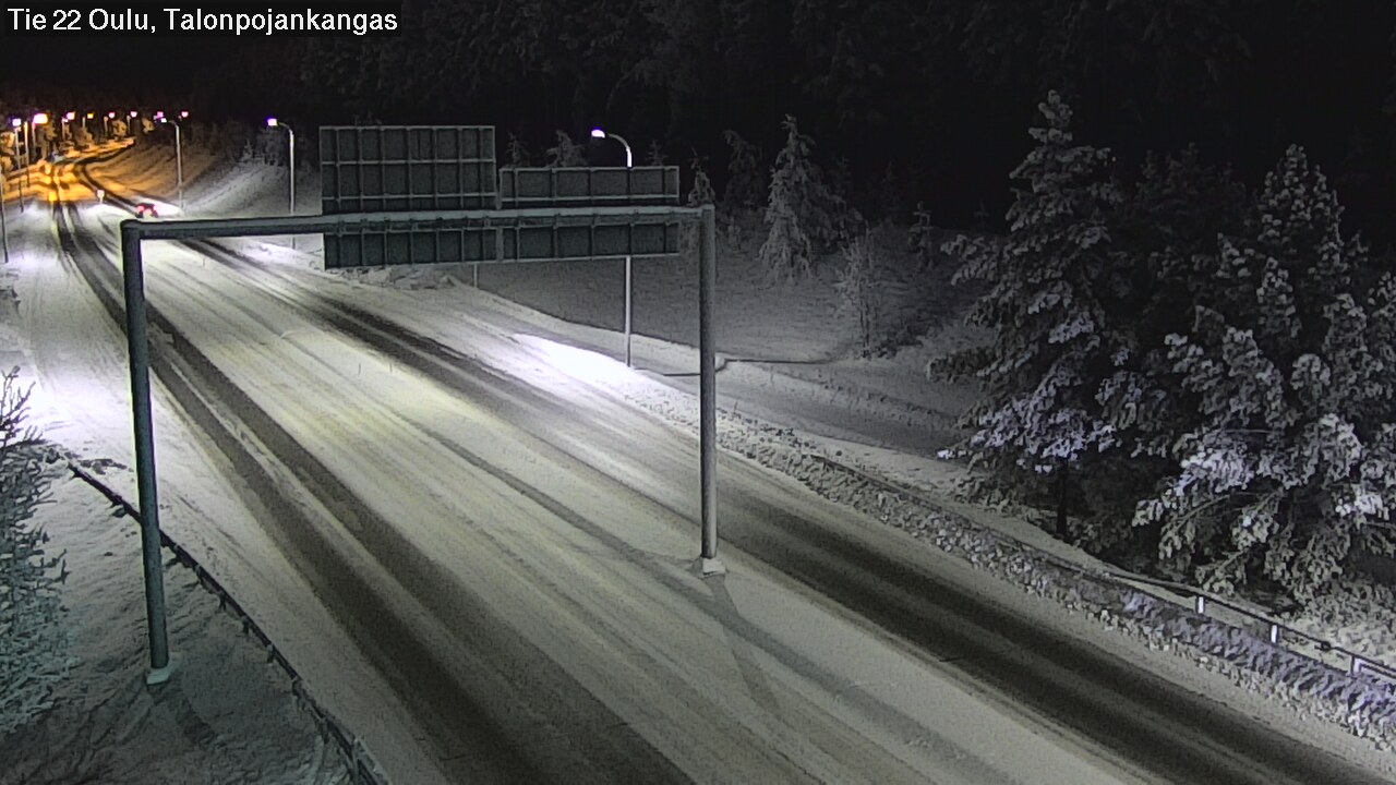 Weather Camera Image Road 22 Oulu Heikkilänkangas, Oulu, Pohjois-Pohjanmaa
