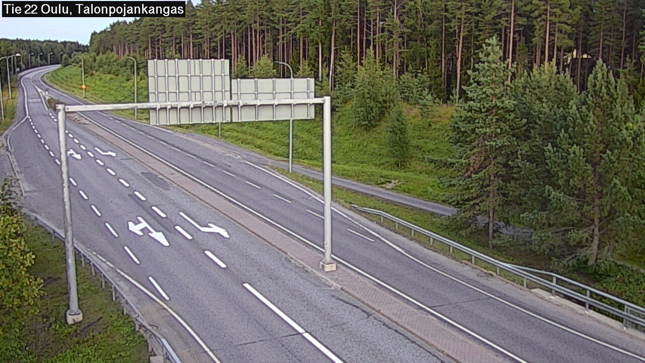 Weather Camera Image Road 22 Oulu Heikkilänkangas, Oulu, Pohjois-Pohjanmaa