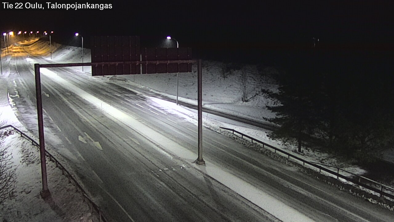 Weather Camera Image Road 22 Oulu Heikkilänkangas, Oulu, Pohjois-Pohjanmaa