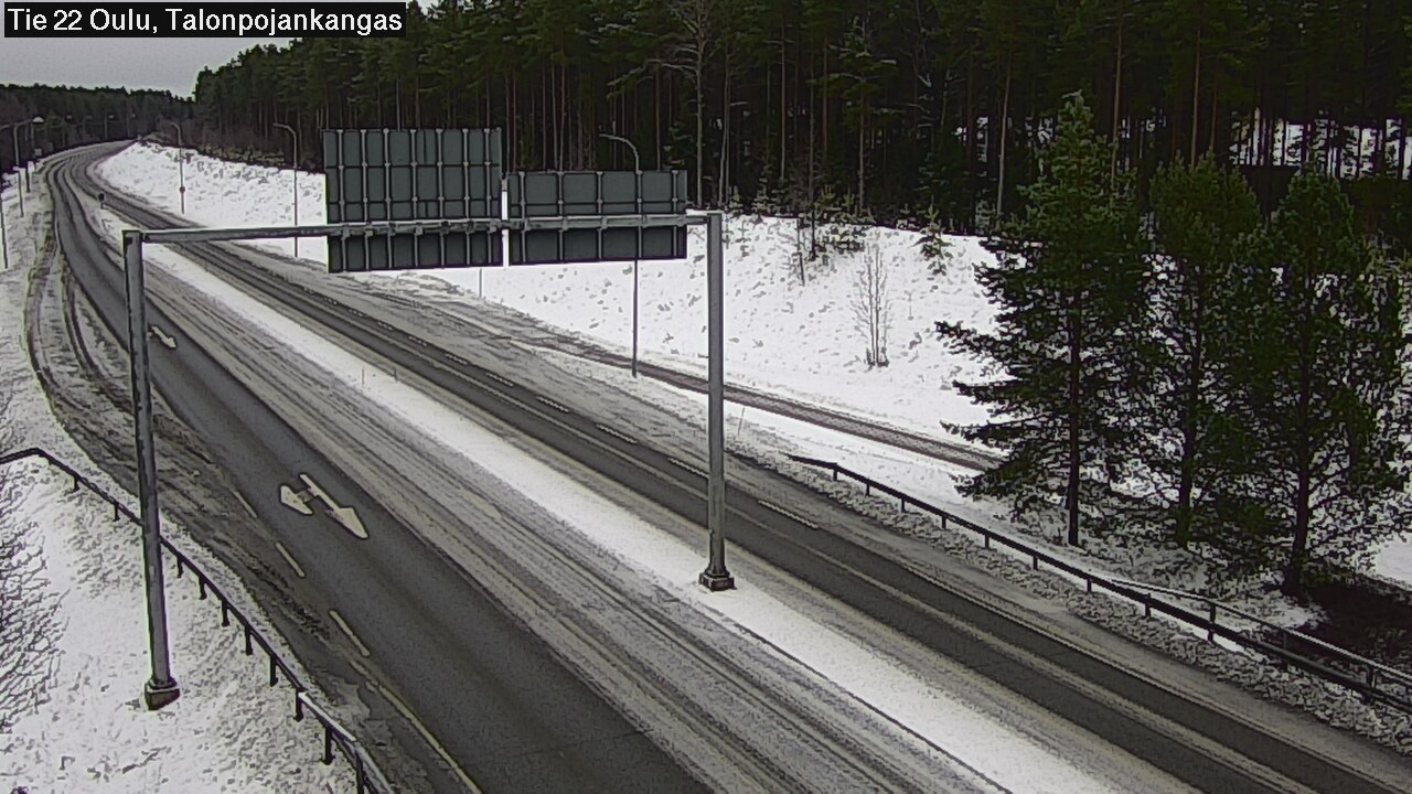 Weather Camera Image Road 22 Oulu Heikkilänkangas, Oulu, Pohjois-Pohjanmaa