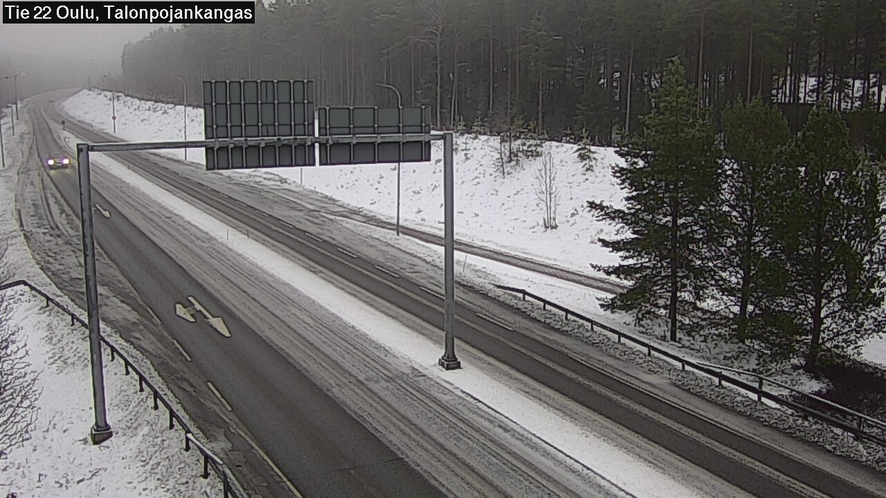 Weather Camera Image Road 22 Oulu Heikkilänkangas, Oulu, Pohjois-Pohjanmaa
