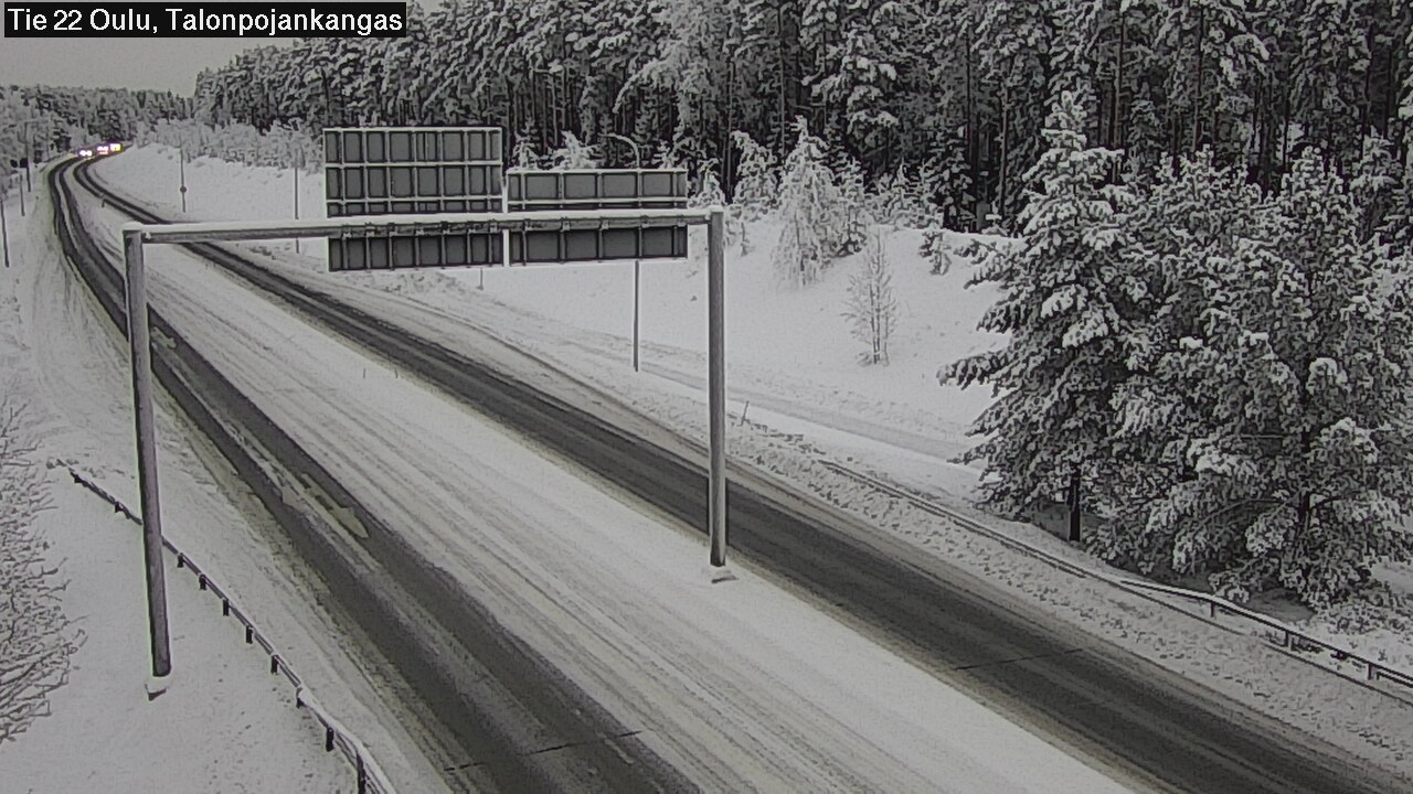 Weather Camera Image Väg 22 Oulu Heikkilänkangas, Oulu, Pohjois-Pohjanmaa