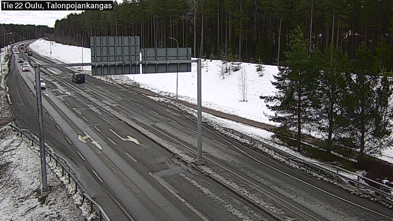 Weather Camera Image Road 22 Oulu Heikkilänkangas, Oulu, Pohjois-Pohjanmaa