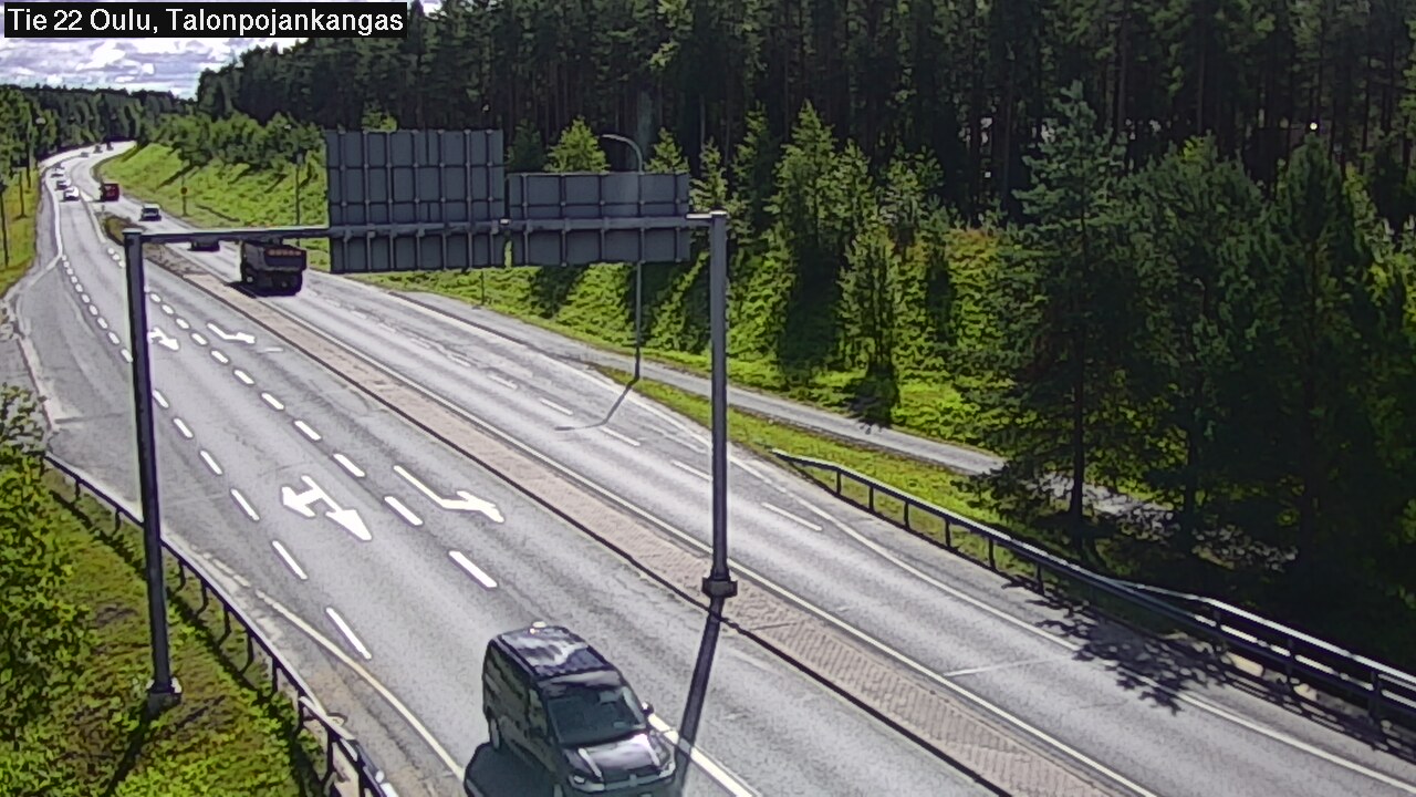 Weather Camera Image Road 22 Oulu Heikkilänkangas, Oulu, Pohjois-Pohjanmaa