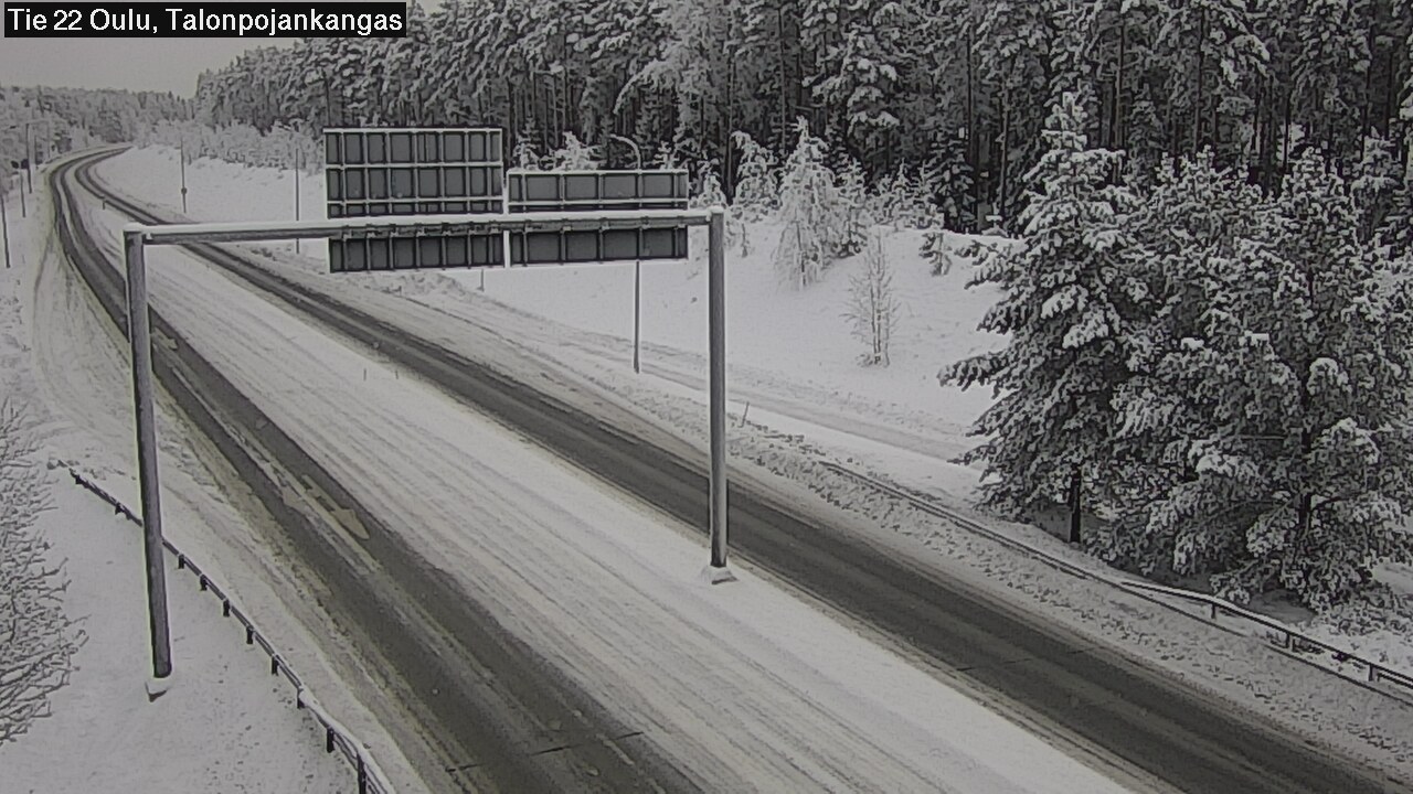 Weather Camera Image Väg 22 Oulu Heikkilänkangas, Oulu, Pohjois-Pohjanmaa