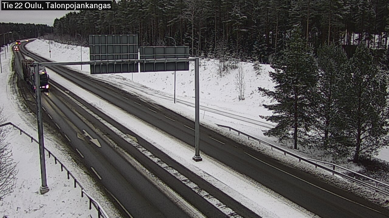 Weather Camera Image Väg 22 Oulu Heikkilänkangas, Oulu, Pohjois-Pohjanmaa