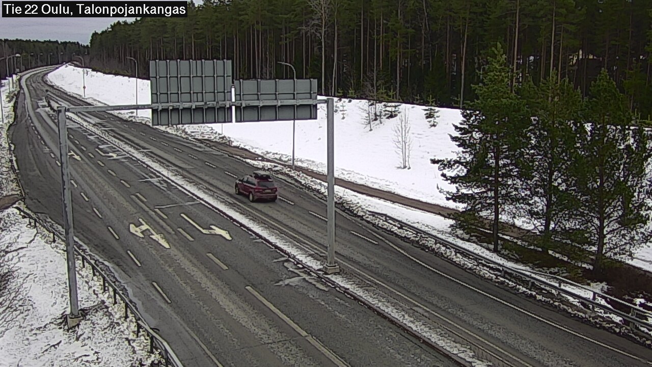 Weather Camera Image Väg 22 Oulu Heikkilänkangas, Oulu, Pohjois-Pohjanmaa