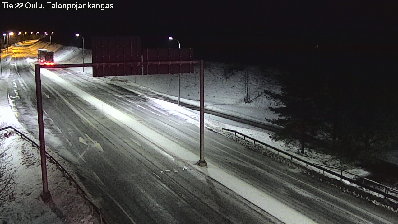 Weather Camera Image Road 22 Oulu Heikkilänkangas, Oulu, Pohjois-Pohjanmaa