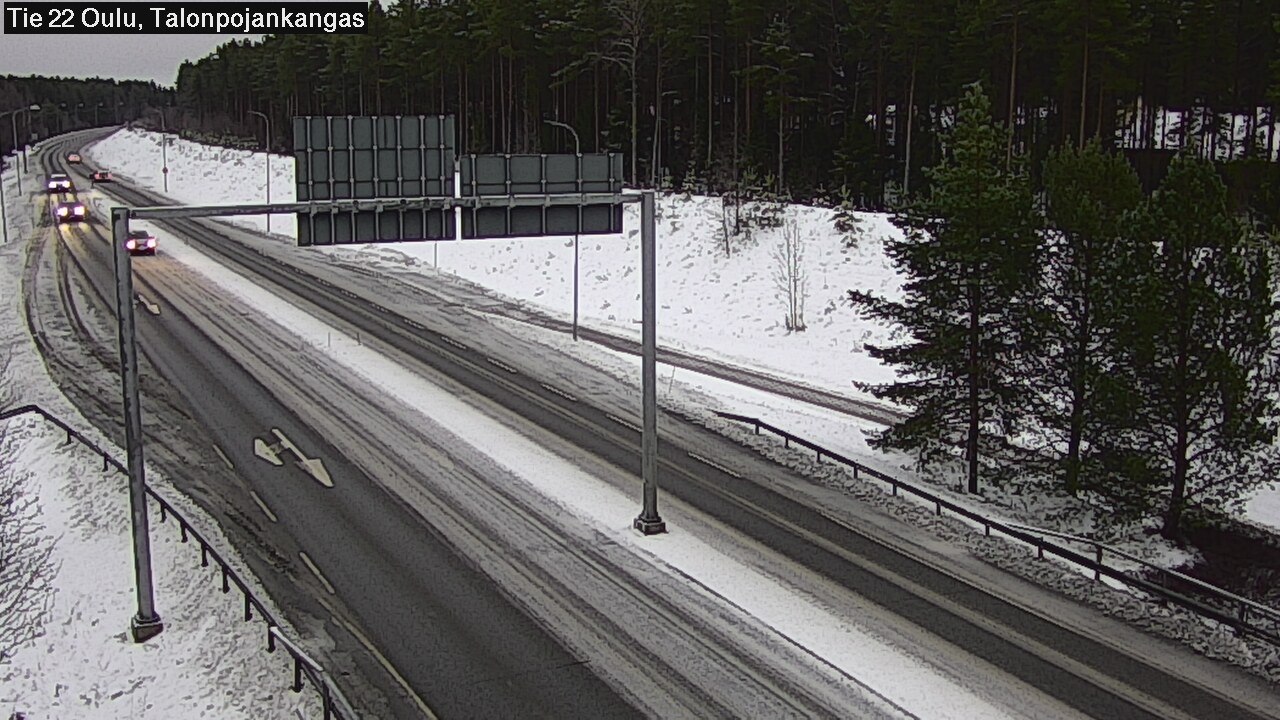 Weather Camera Image Road 22 Oulu Heikkilänkangas, Oulu, Pohjois-Pohjanmaa
