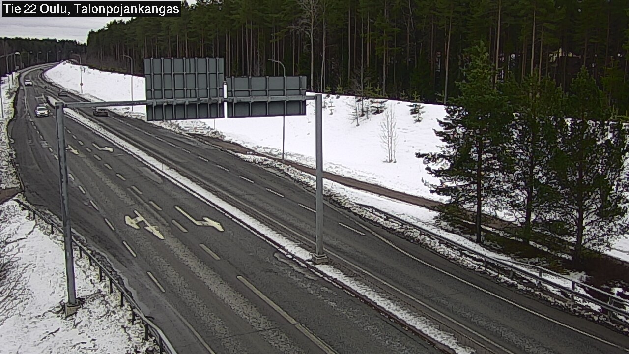 Weather Camera Image Väg 22 Oulu Heikkilänkangas, Oulu, Pohjois-Pohjanmaa
