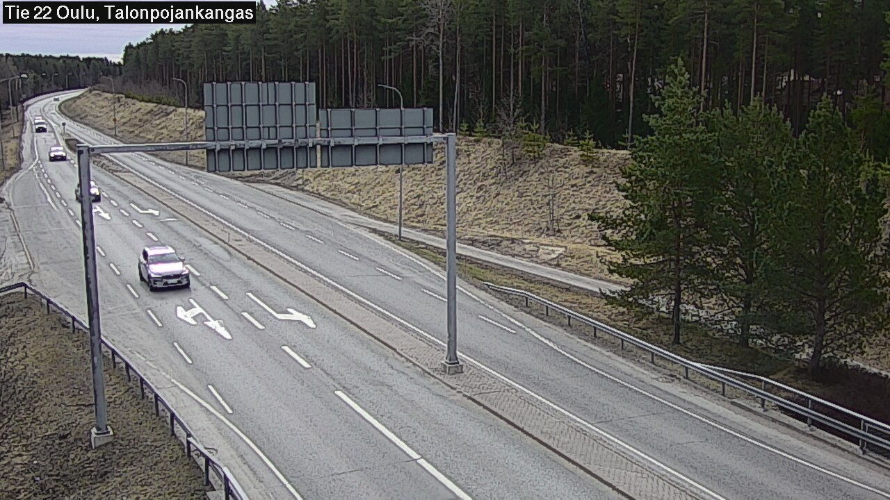 Weather Camera Image Road 22 Oulu Heikkilänkangas, Oulu, Pohjois-Pohjanmaa