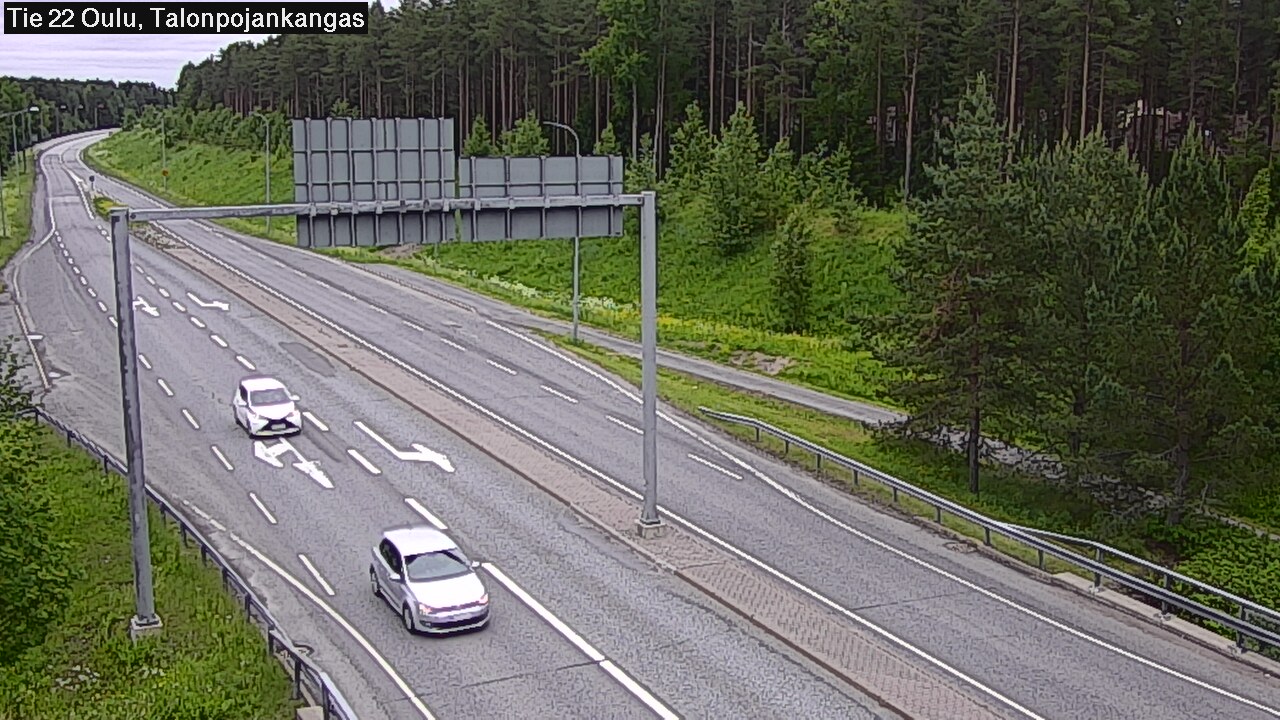 Weather Camera Image Road 22 Oulu Heikkilänkangas, Oulu, Pohjois-Pohjanmaa