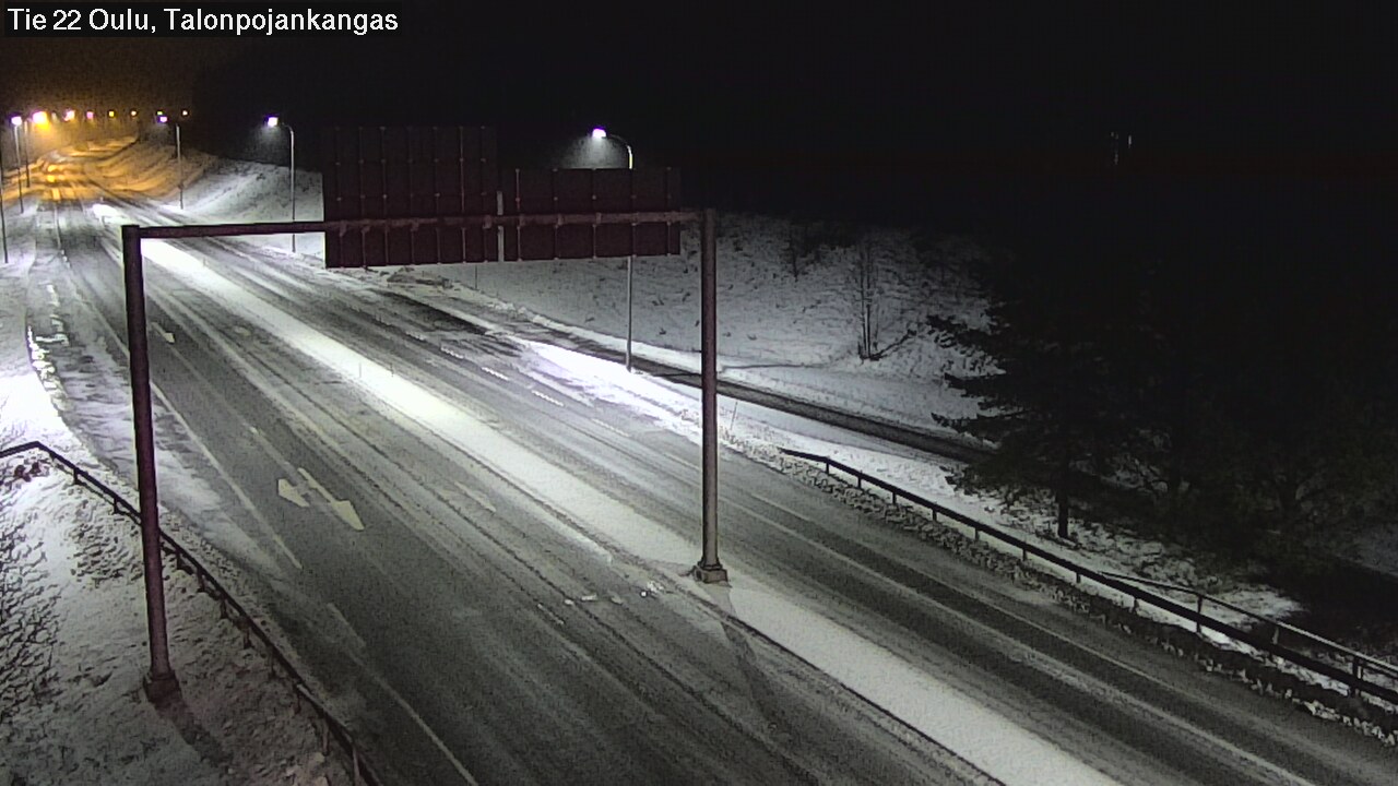 Weather Camera Image Road 22 Oulu Heikkilänkangas, Oulu, Pohjois-Pohjanmaa
