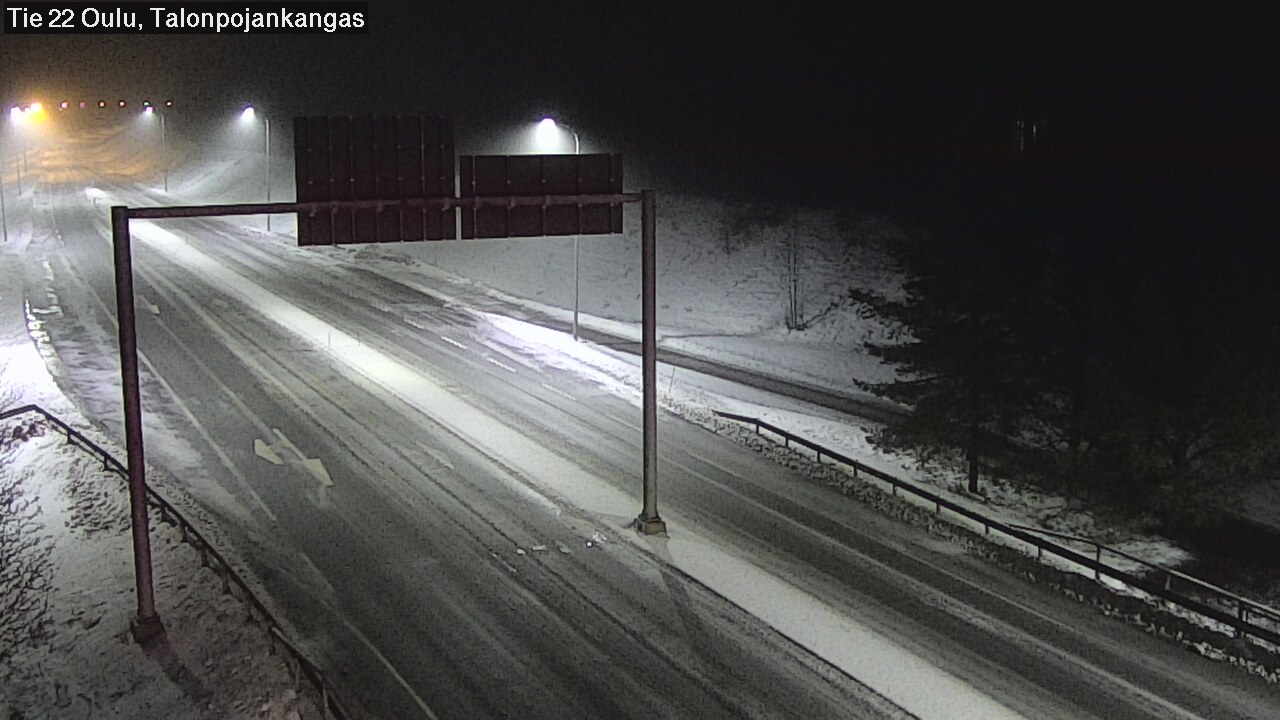 Weather Camera Image Road 22 Oulu Heikkilänkangas, Oulu, Pohjois-Pohjanmaa