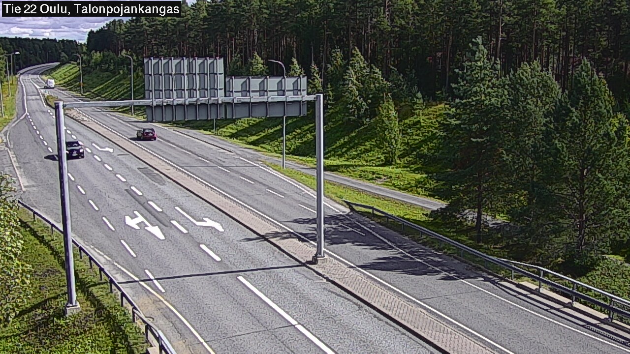 Weather Camera Image Road 22 Oulu Heikkilänkangas, Oulu, Pohjois-Pohjanmaa