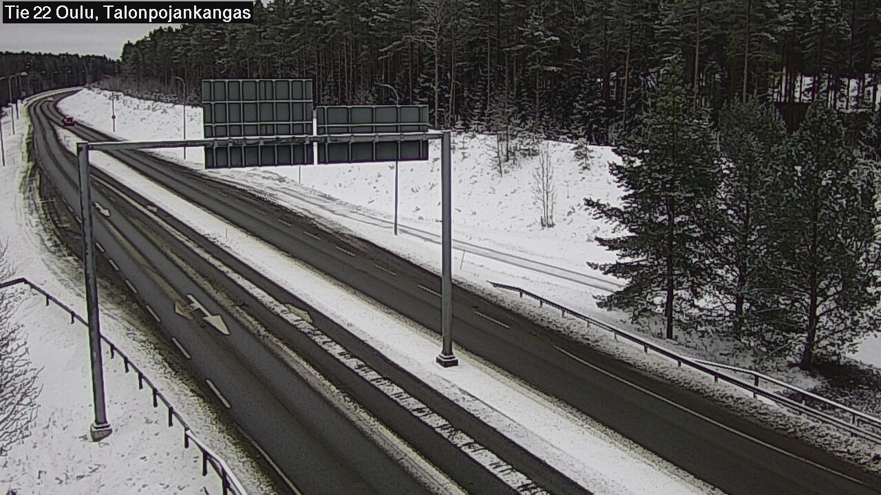 Weather Camera Image Väg 22 Oulu Heikkilänkangas, Oulu, Pohjois-Pohjanmaa