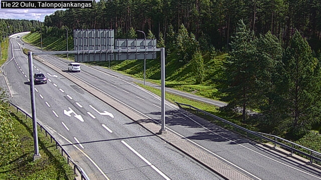 Weather Camera Image Road 22 Oulu Heikkilänkangas, Oulu, Pohjois-Pohjanmaa
