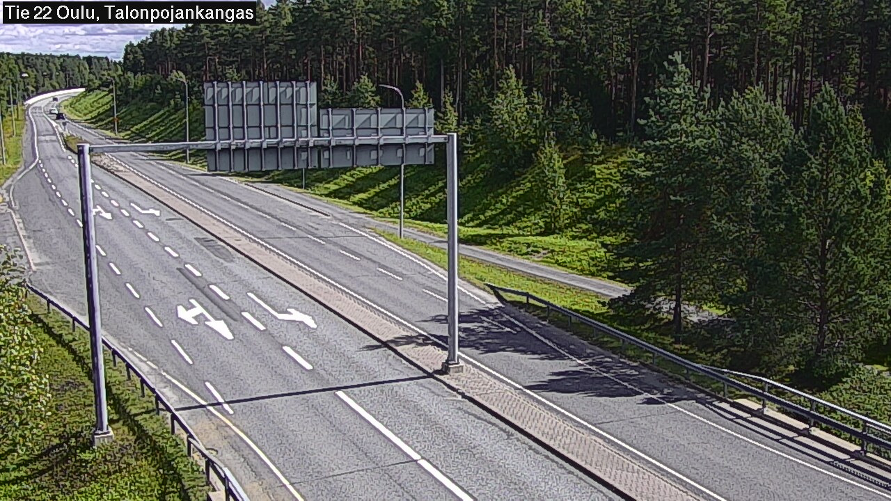 Weather Camera Image Road 22 Oulu Heikkilänkangas, Oulu, Pohjois-Pohjanmaa