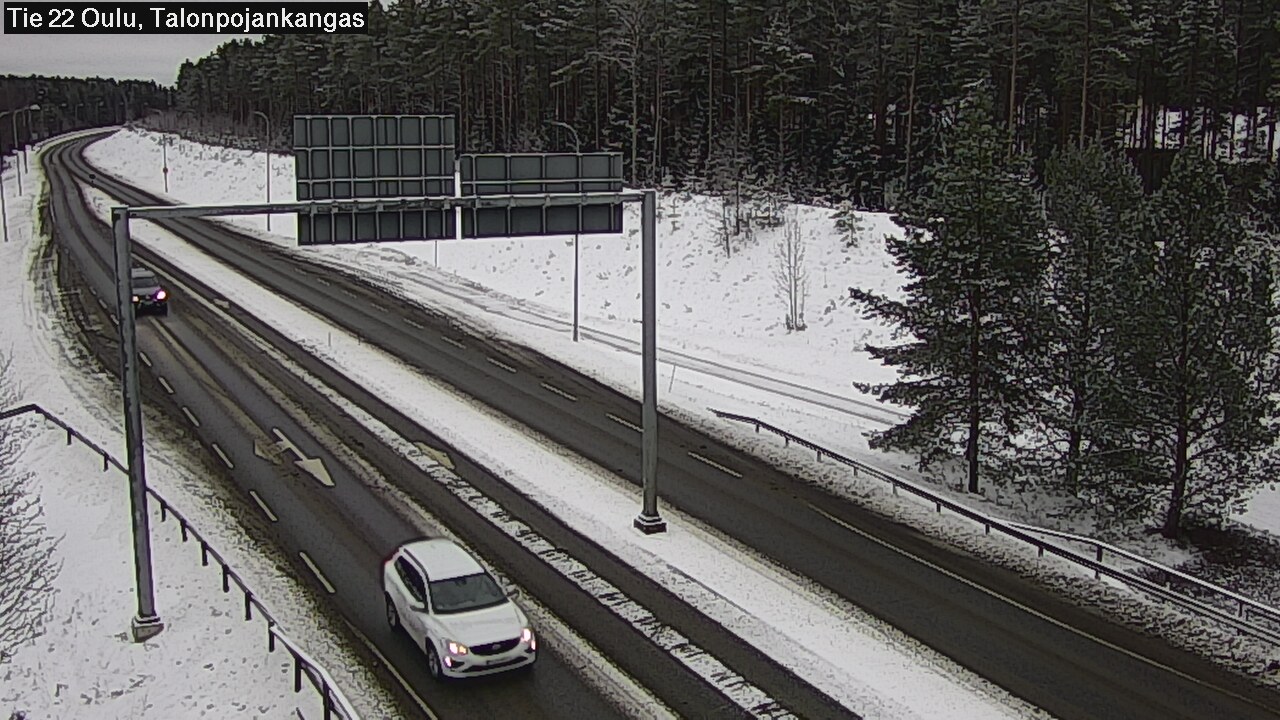 Weather Camera Image Väg 22 Oulu Heikkilänkangas, Oulu, Pohjois-Pohjanmaa