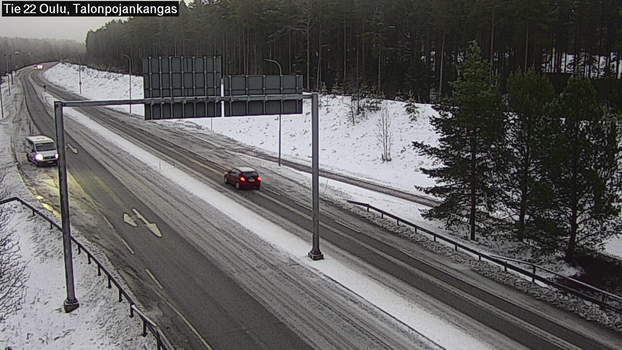 Weather Camera Image Road 22 Oulu Heikkilänkangas, Oulu, Pohjois-Pohjanmaa