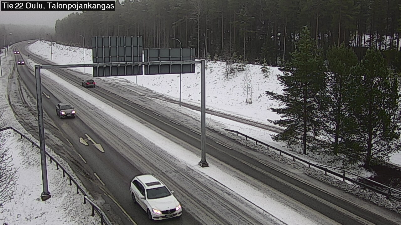 Weather Camera Image Road 22 Oulu Heikkilänkangas, Oulu, Pohjois-Pohjanmaa